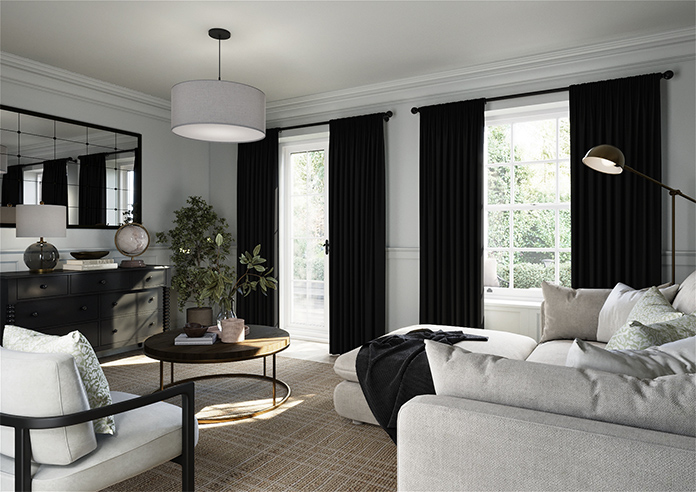 Stockholm, Black - Made to Measure Curtains - Image 7